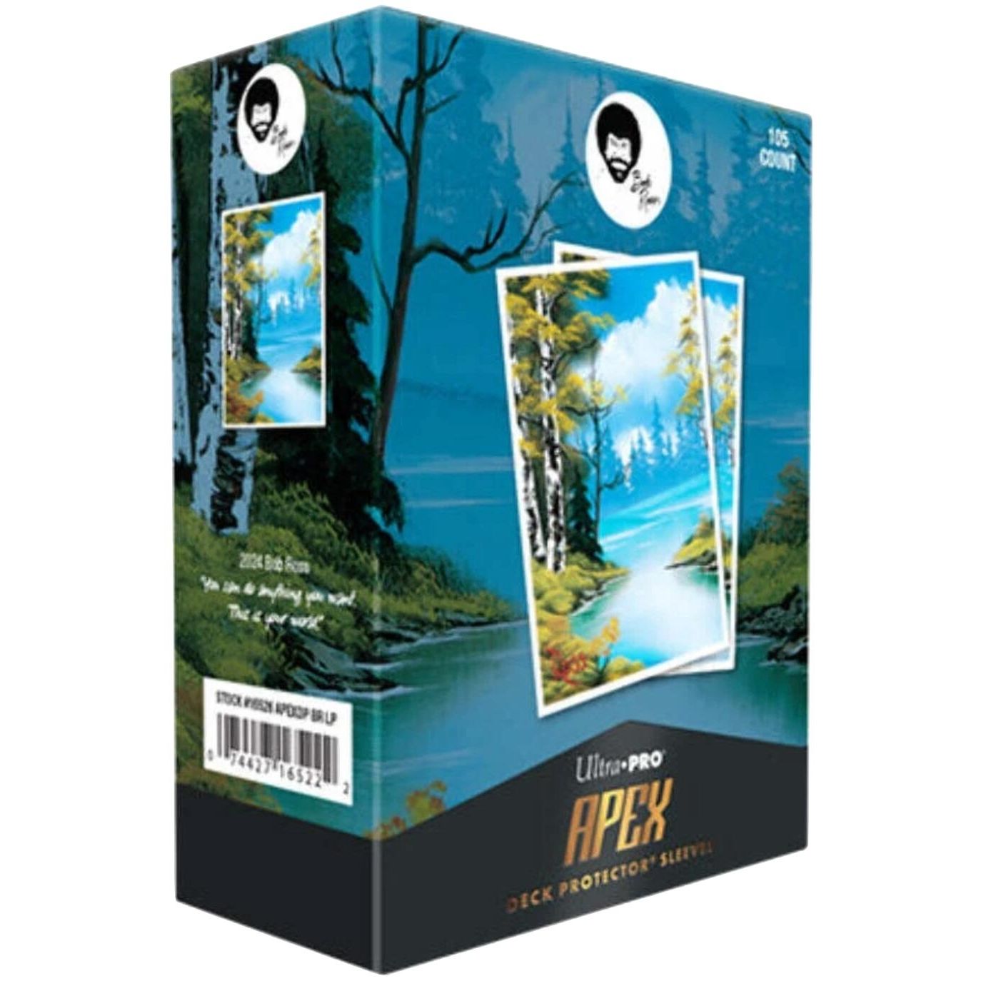 Image for Bob Ross APEX Deck Protector Sleeves - Lakeside Path (105-pack) - Card Sleeves