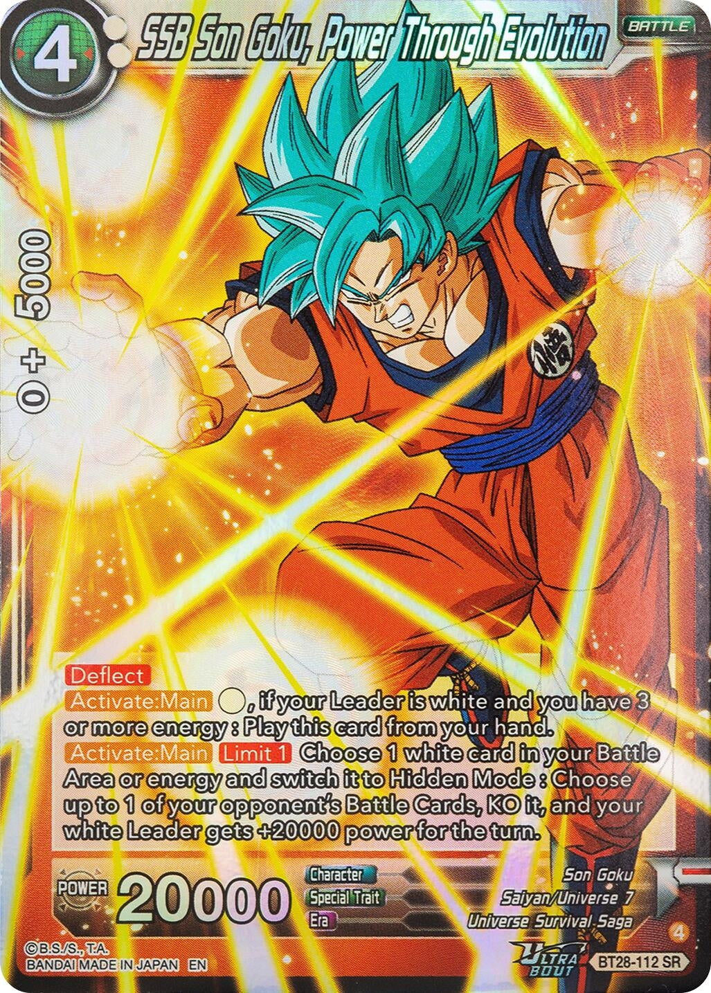 Image for SSB Son Goku, Power Through Evolution (BT28-112) (BT28) - Dragon Ball Super: Masters