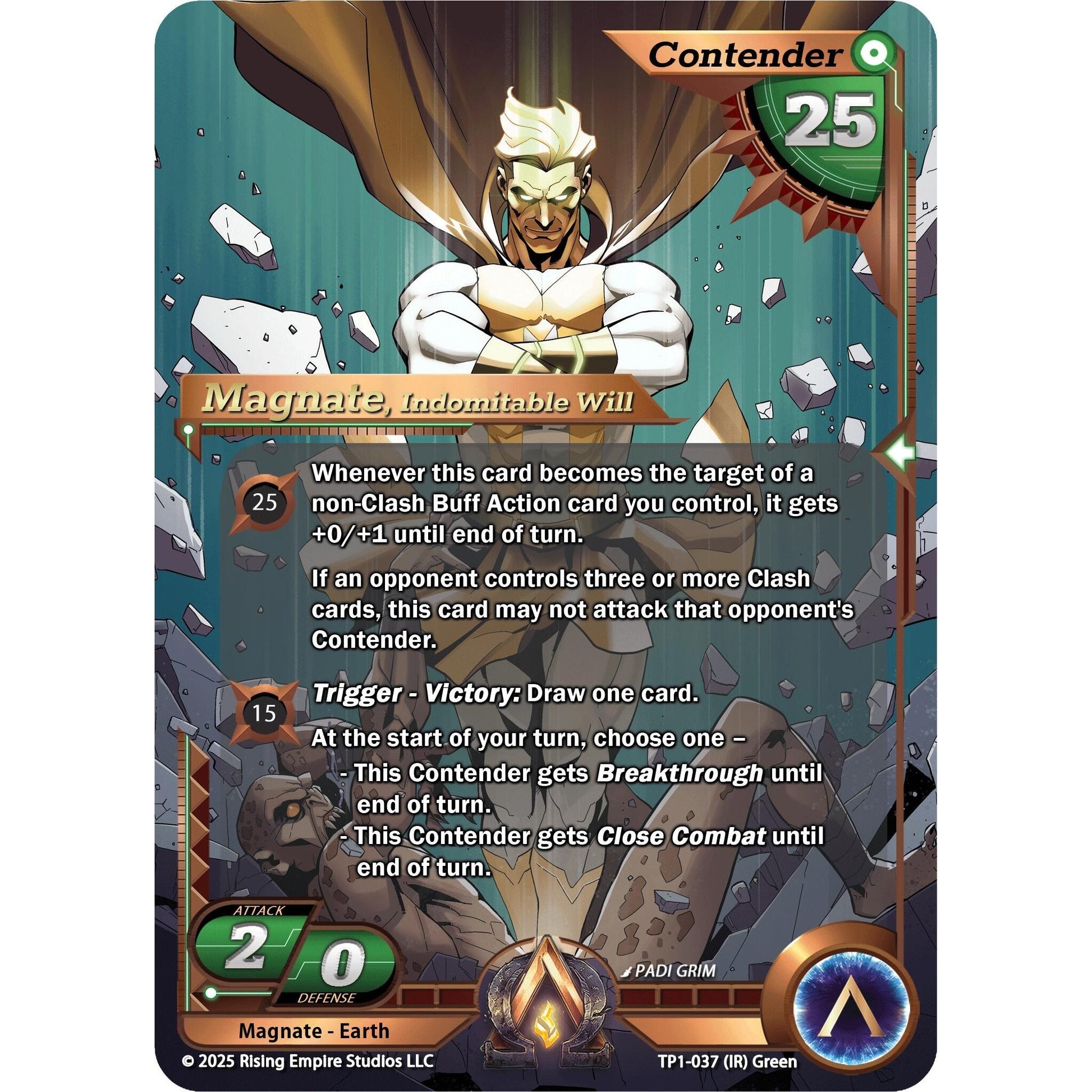 Image for Magnate, Indomitable Will (TP1-037) (TP1) - Alpha Clash