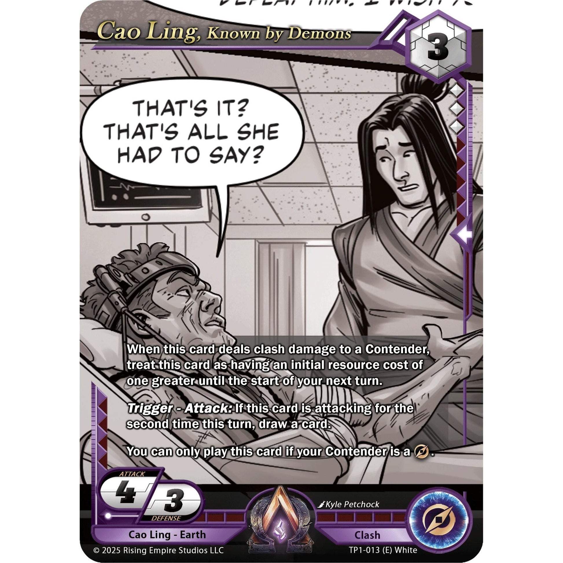 Image for Cao Ling, Known by Demons (Monochrome) (TP1-013) (TP1) - Alpha Clash