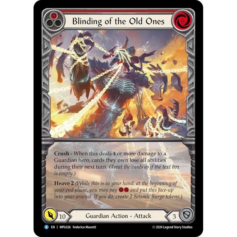 Image for Blinding of the Old Ones (Extended Art) (MPG026) - Flesh and Blood TCG