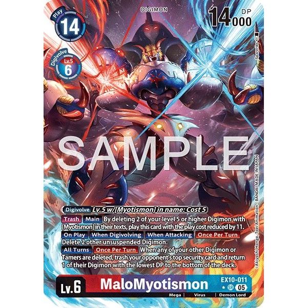 Image for MaloMyotismon (Alternate Art) (EX10-011 SR) (EX10) - Digimon Card Game