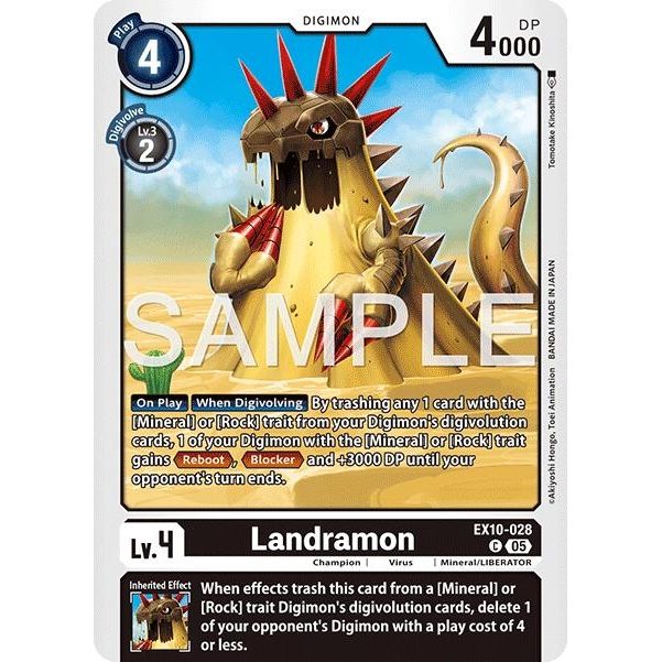 Image for Landramon (EX10-028 C) (EX10) - Digimon Card Game