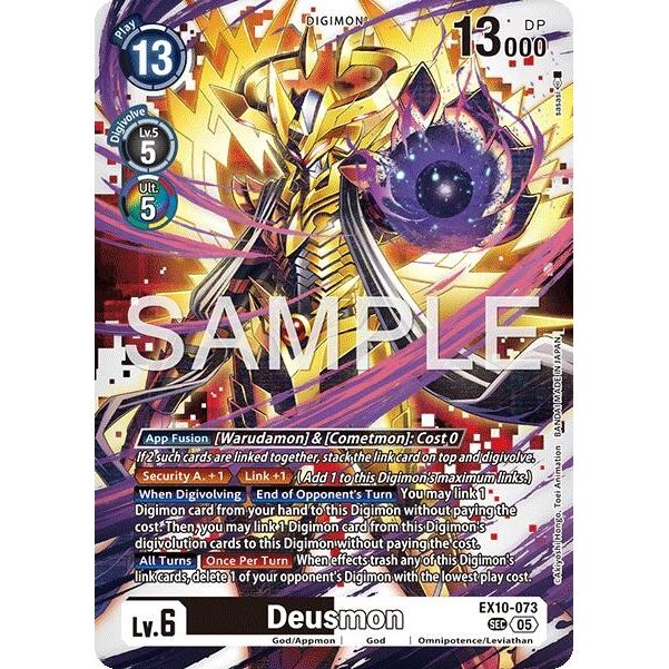 Image for Deusmon (EX10-073 SEC) (EX10) - Digimon Card Game