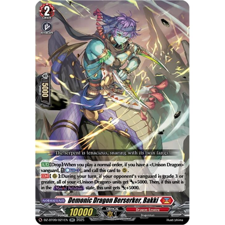 Image for Demonic Dragon Berserker, Bakki (DZ-BT09/021EN) (DZ-BT09) - Cardfight Vanguard