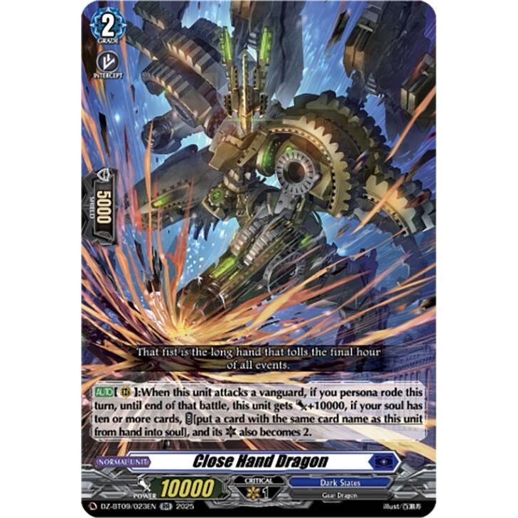 Image for Close Hand Dragon (DZ-BT09/023EN) (DZ-BT09) - Cardfight Vanguard