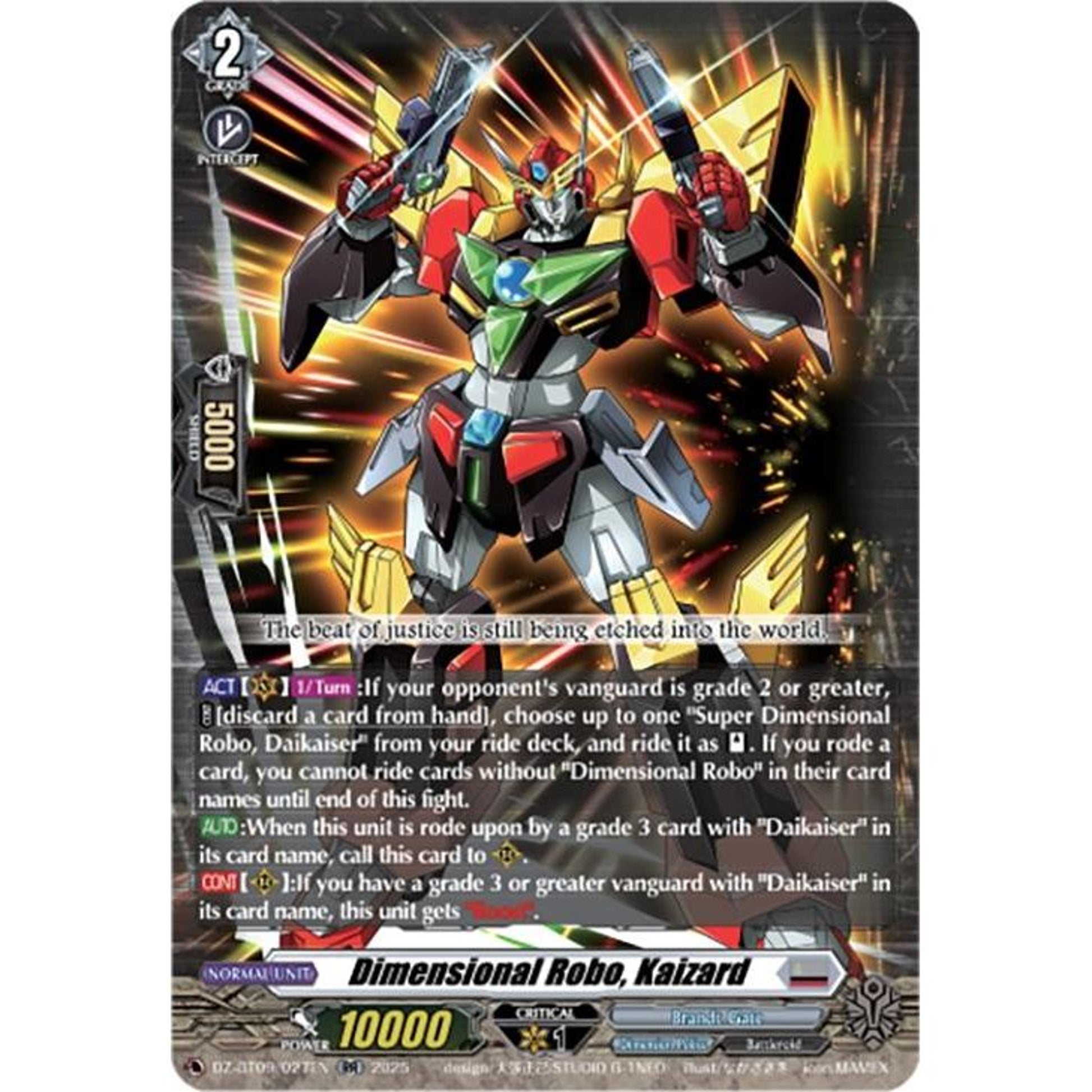 Image for Dimensional Robo, Kaizard (DZ-BT09/027EN) (DZ-BT09) - Cardfight Vanguard
