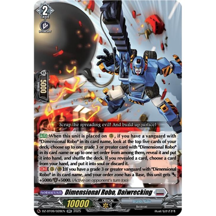 Image for Dimensional Robo, Daiwrecking (DZ-BT09/028EN) (DZ-BT09) - Cardfight Vanguard