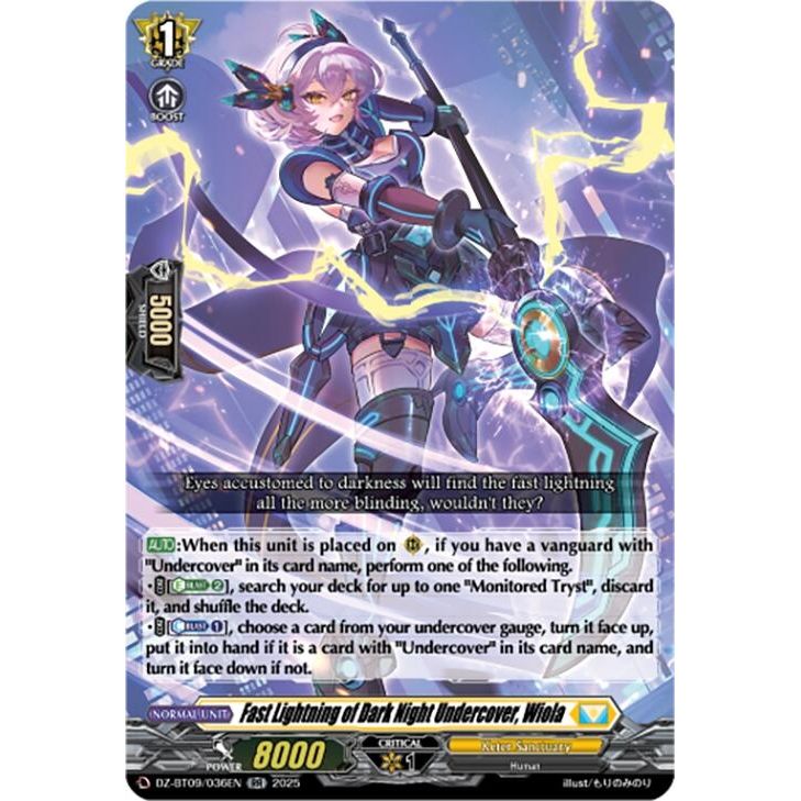 Image for Fast Lightning of Dark Night Undercover, Wiola (DZ-BT09/036EN) (DZ-BT09) - Cardfight Vanguard