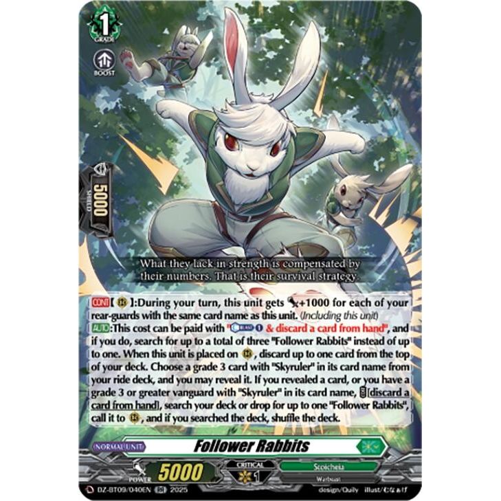 Image for Follower Rabbits (DZ-BT09/040EN) (DZ-BT09) - Cardfight Vanguard