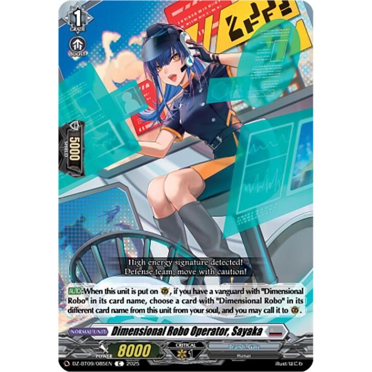 Image for Dimensional Robo Operator, Sayaka (DZ-BT09/085EN) (DZ-BT09) - Cardfight Vanguard