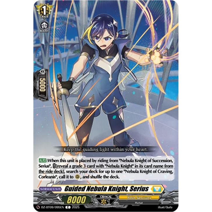 Image for Guided Nebula Knight, Serius (DZ-BT09/095EN) (DZ-BT09) - Cardfight Vanguard