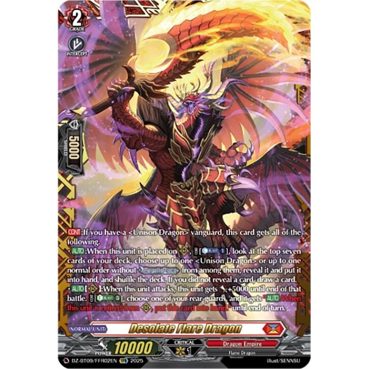 Image for Desolate Flare Dragon (FFR) (DZ-BT09/FFR02EN) (DZ-BT09) - Cardfight Vanguard