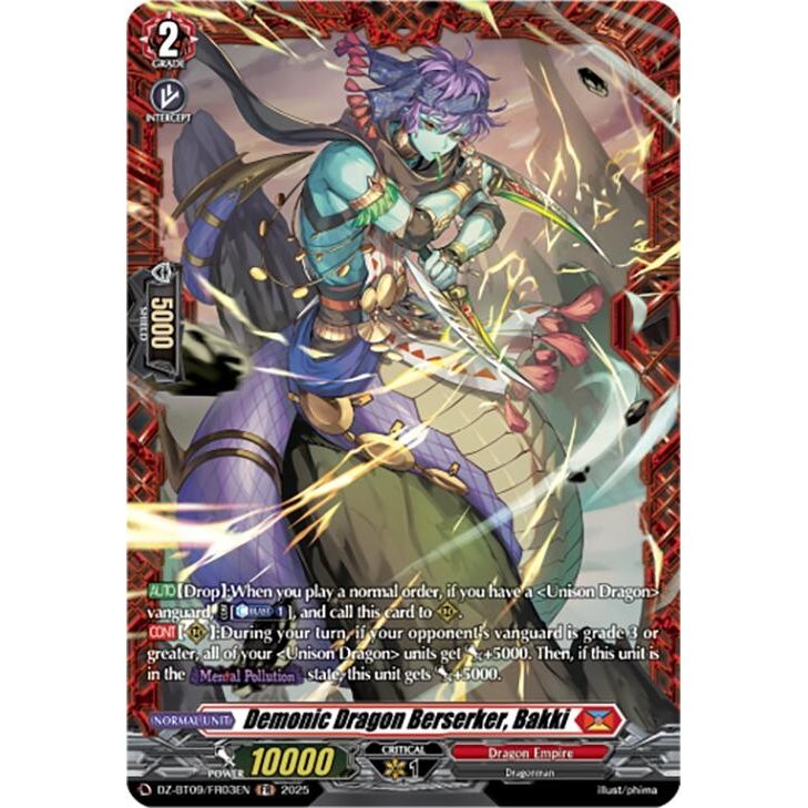 Image for Demonic Dragon Berserker, Bakki (FR) (DZ-BT09/FR03EN) (DZ-BT09) - Cardfight Vanguard