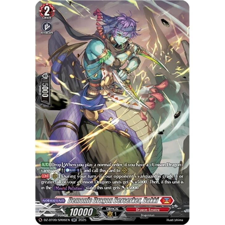 Image for Demonic Dragon Berserker, Bakki (SR) (DZ-BT09/SR06EN) (DZ-BT09) - Cardfight Vanguard