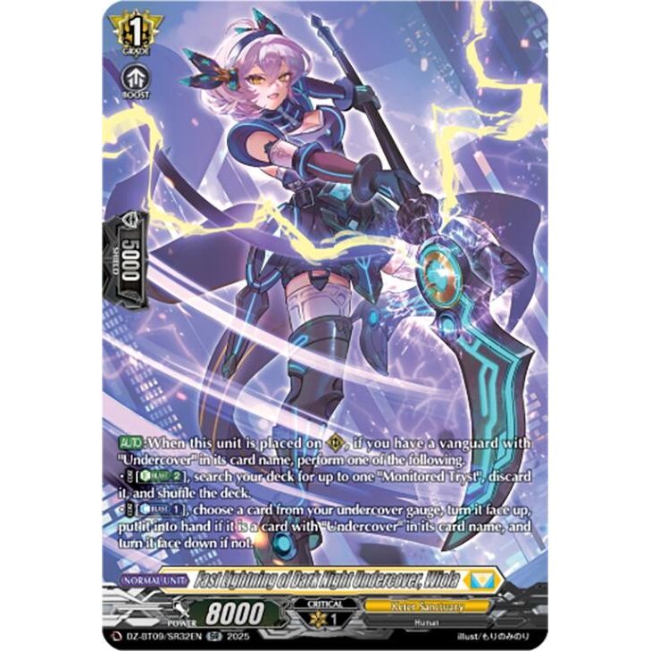 Image for Fast Lightning of Dark Night Undercover, Wiola (SR) (DZ-BT09/SR32EN) (DZ-BT09) - Cardfight Vanguard