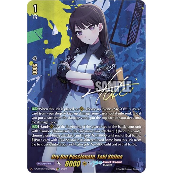 Image for Dry But Passionate, Taki Shiina (EXS) (DZ-BT09/EXS05EN) (DZ-BT09) - Cardfight Vanguard