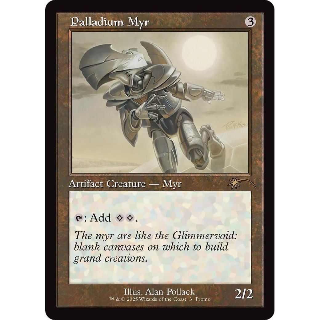Image for Palladium Myr (Retro Frame) (3) (WPN) - Magic: The Gathering
