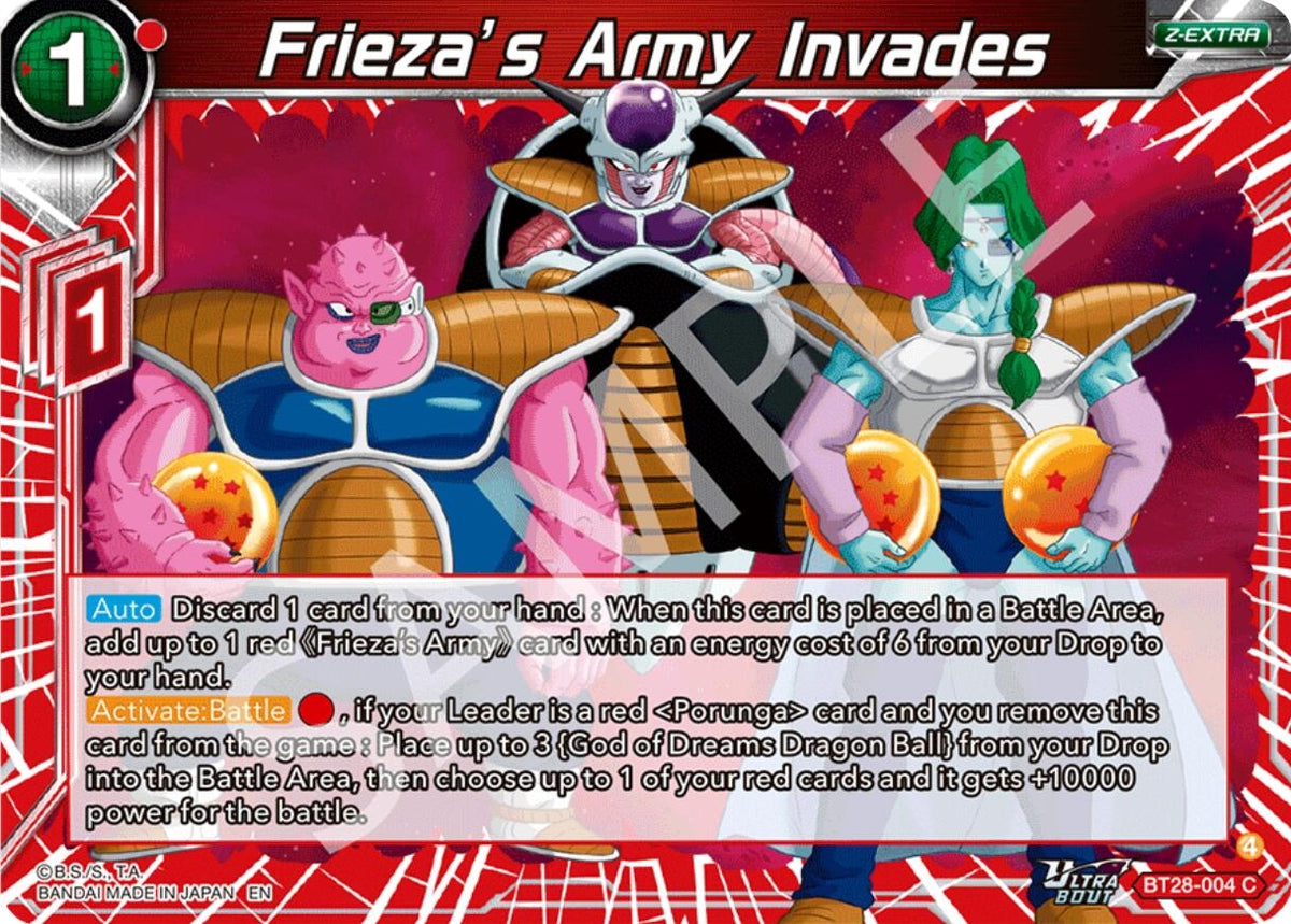 Image for Frieza’s Army Invades (BT28-004) (BT28) - Dragon Ball Super: Masters