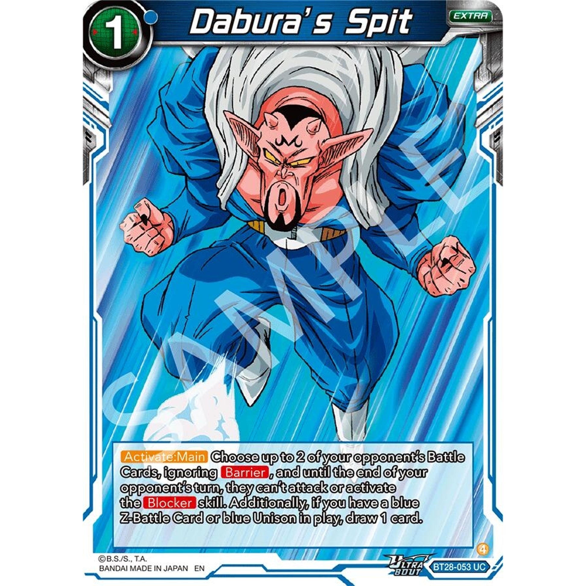 Image for Dabura’s Spit (BT28-053) (BT28) - Dragon Ball Super: Masters