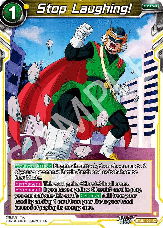 Image for Stop Laughing! (BT28-102) (BT28) - Dragon Ball Super: Masters