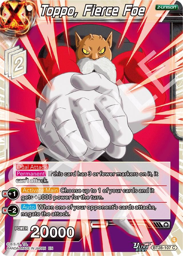 Image for Toppo, Fierce Foe (BT28-107) (BT28) - Dragon Ball Super: Masters