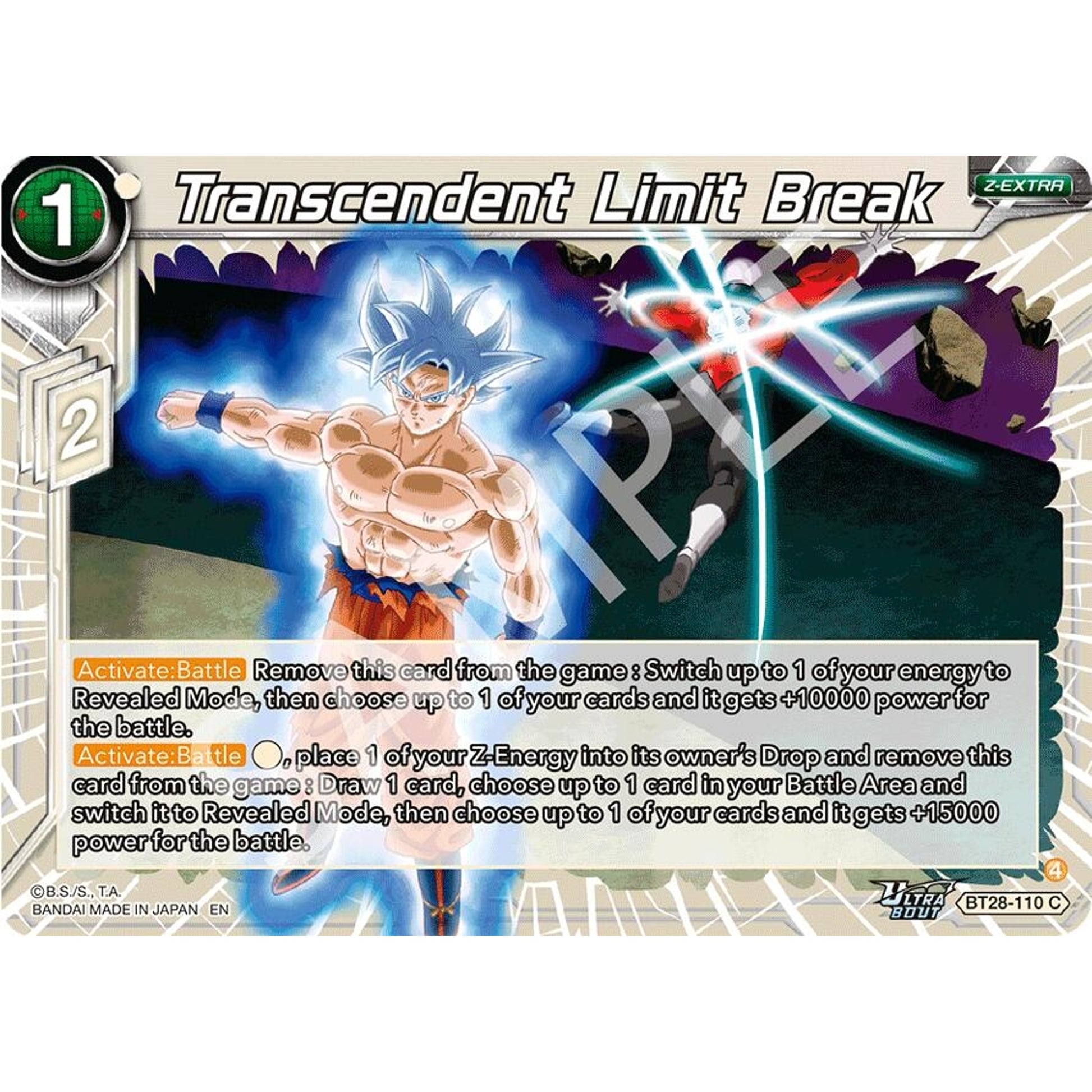 Image for Transcendent Limit Break (BT28-110) (BT28) - Dragon Ball Super: Masters