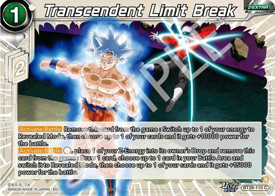 Image for Transcendent Limit Break (BT28-110) (BT28) - Dragon Ball Super: Masters