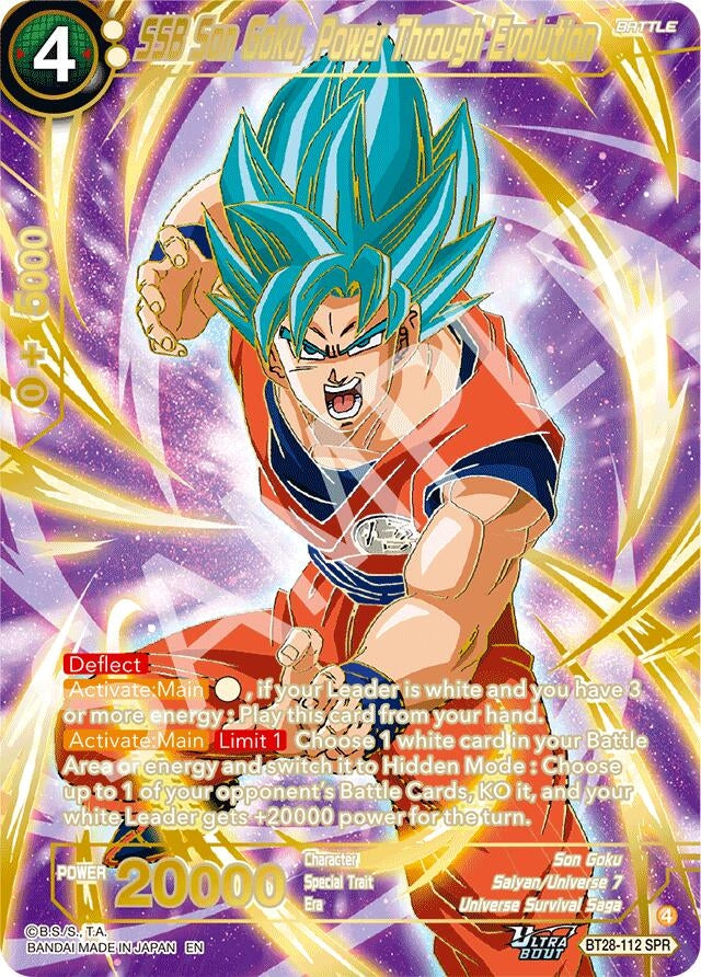 Image for SSB Son Goku, Power Through Evolution (SPR) (BT28-112) (BT28) - Dragon Ball Super: Masters