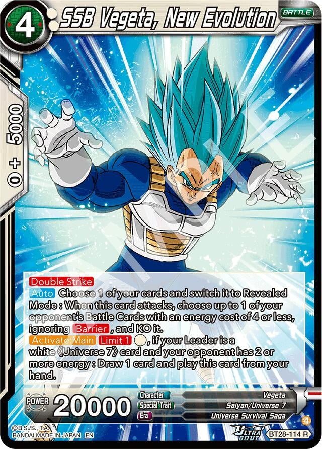 Image for SSB Vegeta, New Evolution (BT28-114) (BT28) - Dragon Ball Super: Masters