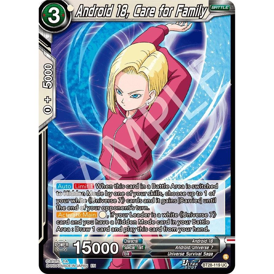 Image for Android 18, Care for Family (BT28-119) (BT28) - Dragon Ball Super: Masters