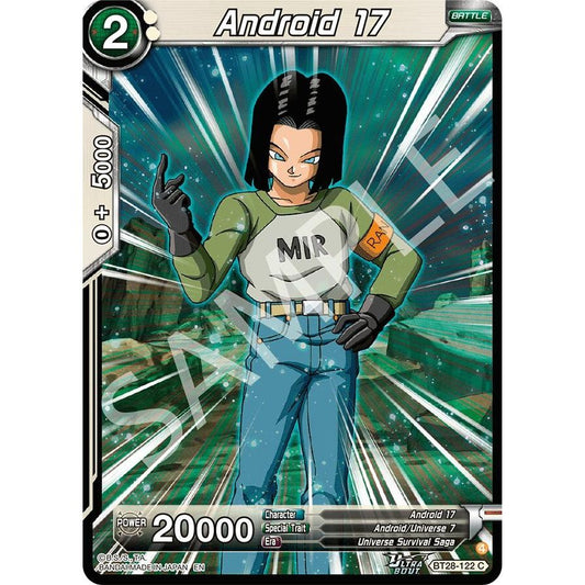 Image for Android 17 (BT28-122) (BT28) - Dragon Ball Super: Masters