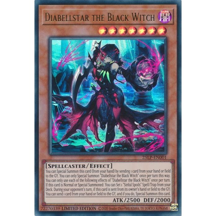 Image for Diabellstar the Black Witch (25LP-EN001) (25LP) - YuGiOh