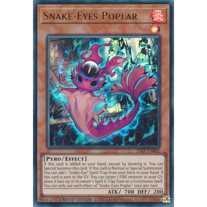 Image for Snake-Eyes Poplar (25LP-EN002) (25LP) - YuGiOh