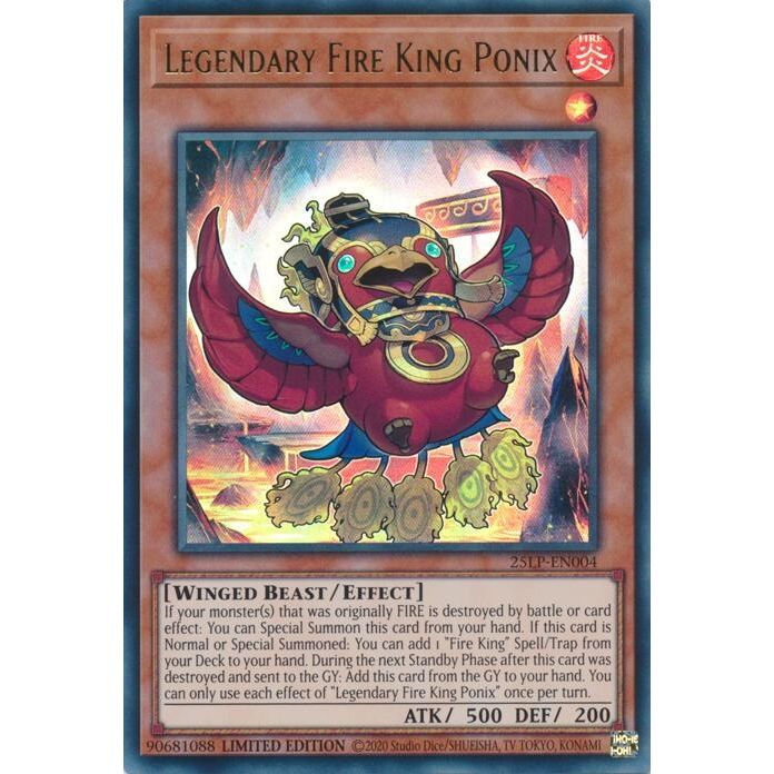 Image for Legendary Fire King Ponix (25LP-EN004) (25LP) - YuGiOh