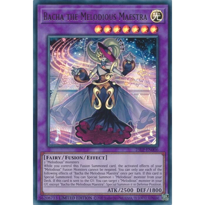 Image for Bacha the Melodious Maestra (25LP-EN006) (25LP) - YuGiOh