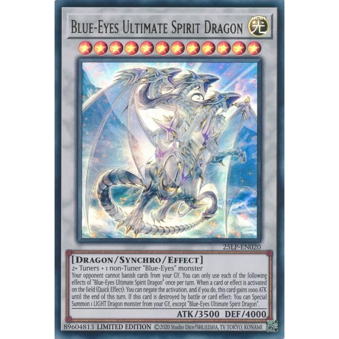 Image for Blue-Eyes Ultimate Spirit Dragon (25LP-EN020) (25LP) - YuGiOh