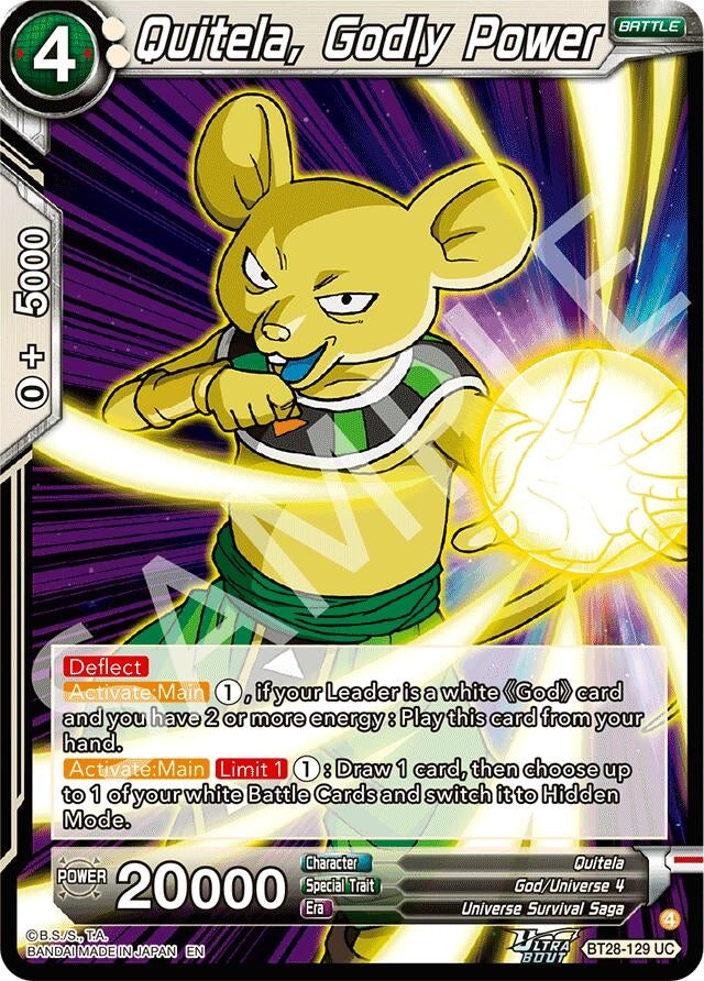Image for Quitela, Godly Power (BT28-129) (BT28) - Dragon Ball Super: Masters