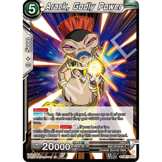 Image for Arack, Godly Power (BT28-130) (BT28) - Dragon Ball Super: Masters