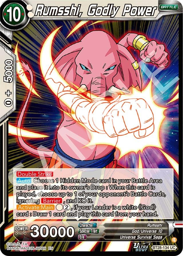 Image for Rumsshi, Godly Power (BT28-134) (BT28) - Dragon Ball Super: Masters