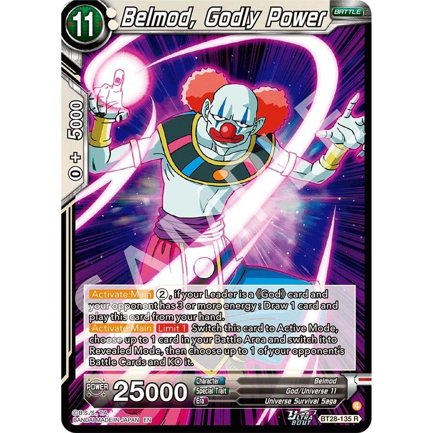 Image for Belmod, Godly Power (BT28-135) (BT28) - Dragon Ball Super: Masters