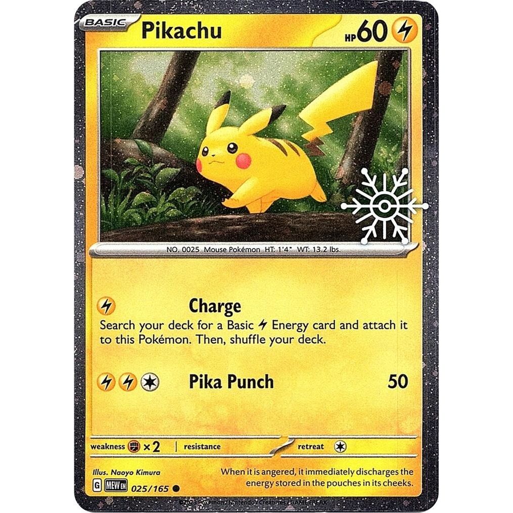 Image for Pikachu - 025/165 (Holoiday Calendar) (025/165) (MCAP) - Pokemon