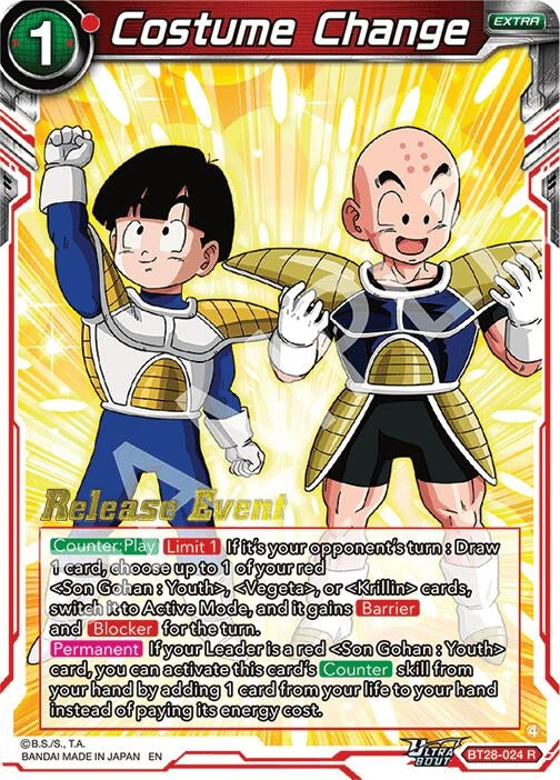 Image for Costume Change (BT28-024) (BT28_PR) - Dragon Ball Super: Masters
