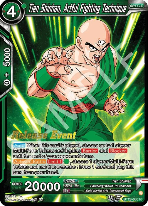 Image for Tien Shinhan, Artful Fighting Technique (BT28-065) (BT28_PR) - Dragon Ball Super: Masters