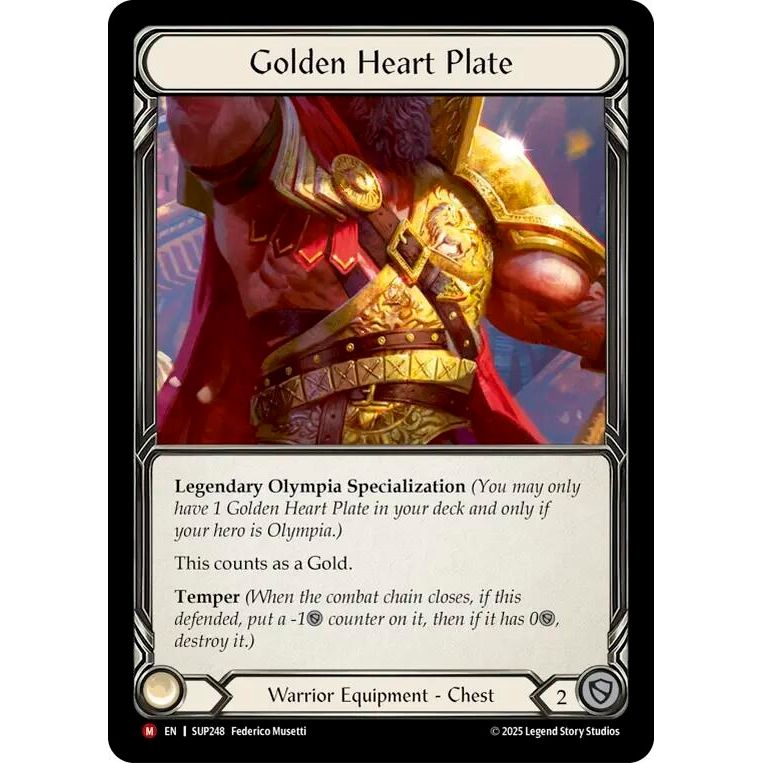 Image for Golden Heart Plate (SUP248) (SUP) - Flesh and Blood TCG