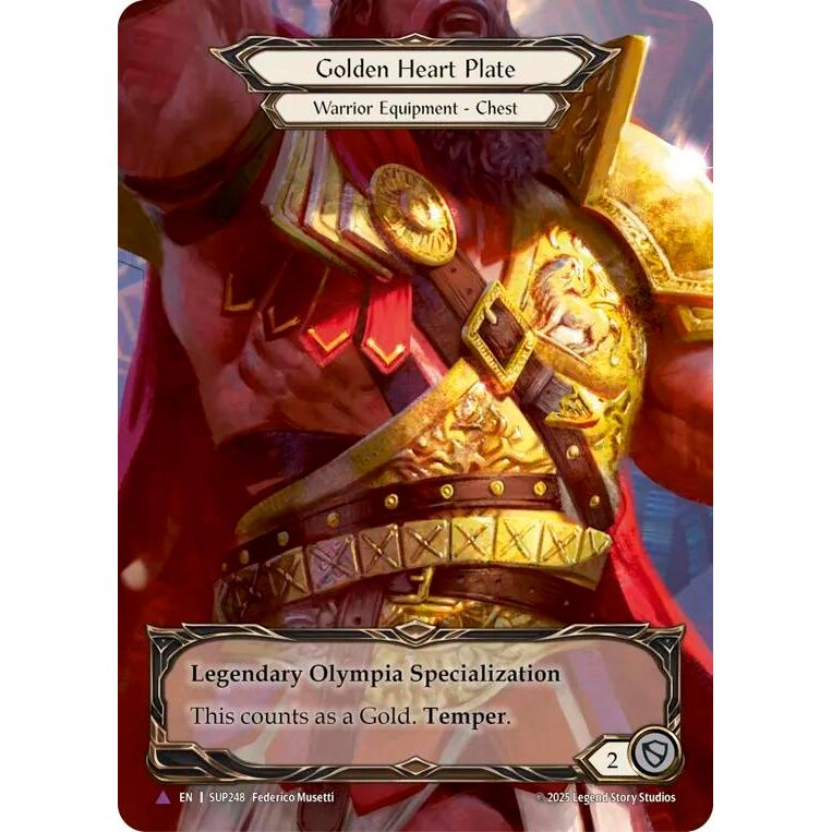 Image for Golden Heart Plate (Marvel) (SUP248) (SUP) - Flesh and Blood TCG