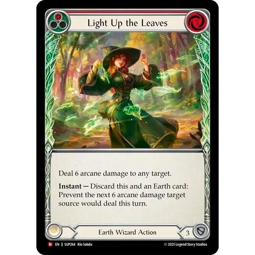 Image for Light Up the Leaves (Red) (SUP264) (SUP) - Flesh and Blood TCG