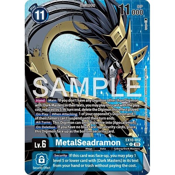 Image for MetalSeadramon (Alternate Art) (EX10-012 R) (EX10) - Digimon Card Game