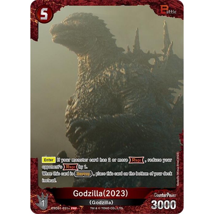 Image for Godzilla (2023) (ESD01-011+) (Promotion Pack Vol.1) (ESD01-011+) (PR) - Godzilla Card Game