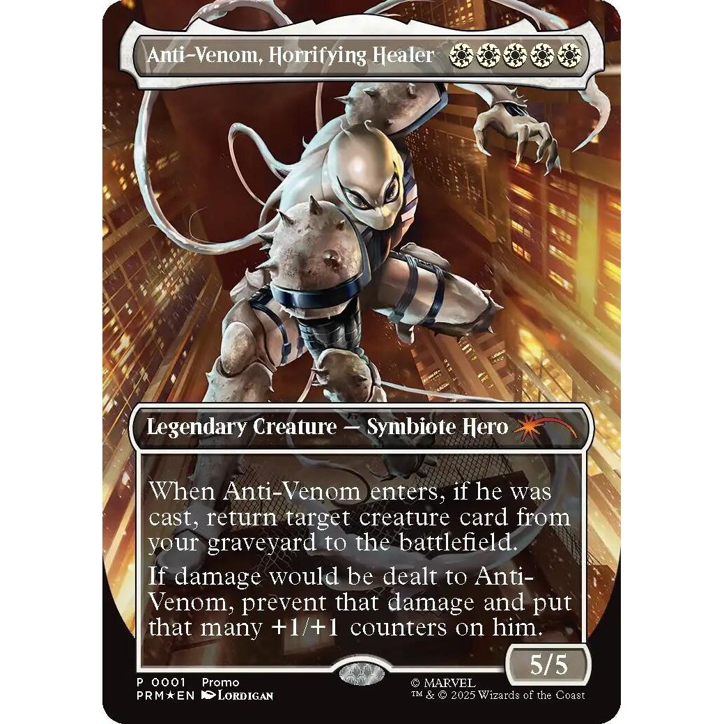 Image for Anti-Venom, Horrifying Healer (Borderless) (1) (MEDIA) - Magic: The Gathering